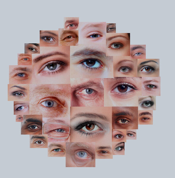 Набор различных открытых глаз
.