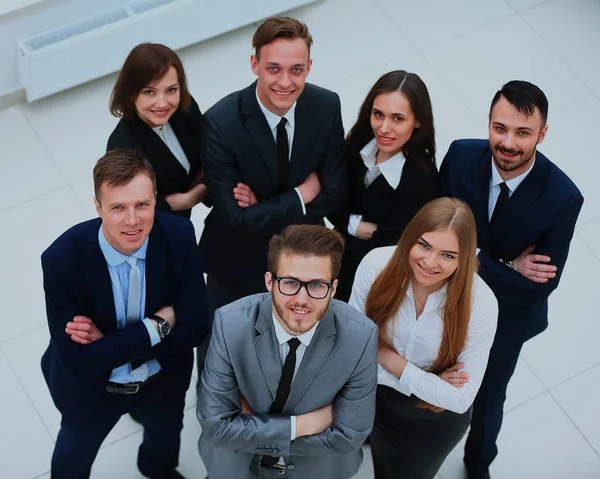 Bovenaanzicht van mensen uit het bedrijfsleven. — Stockfoto