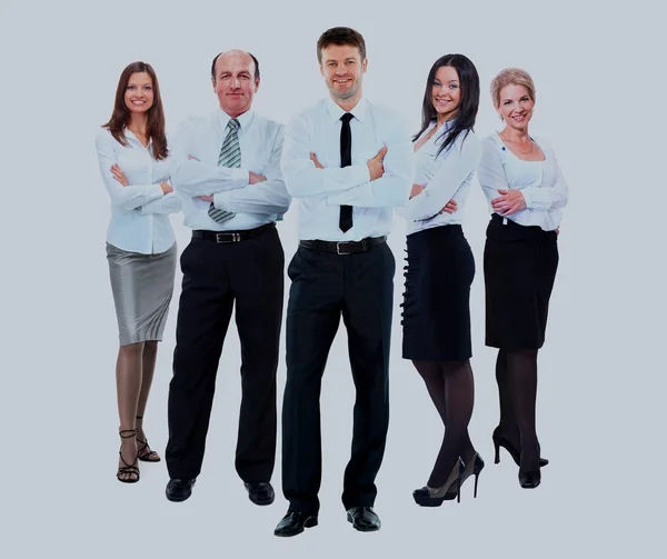 Groep van mensen uit het bedrijfsleven in de witte shirts. — Stockfoto