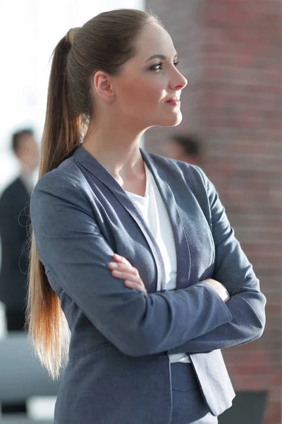 会社の女性従業員の肖像画 — ストック写真