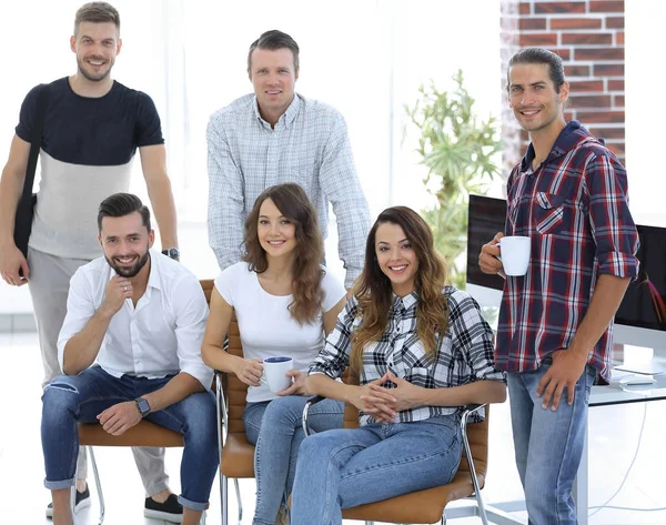 Successful employees design Agency — Stock Photo, Image