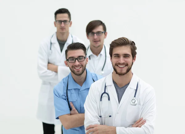 Dipendenti del centro medico.isolato su bianco — Foto Stock