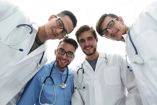 Bottom view.a gruppo professionale di medici — Foto Stock