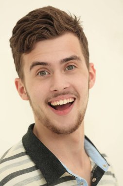 closeup.Face başarılı genç erkek