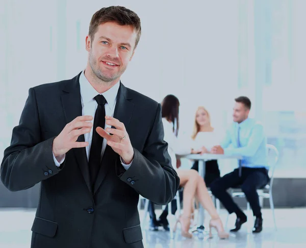 Sonriente hombre de negocios de mediana edad . — Foto de Stock