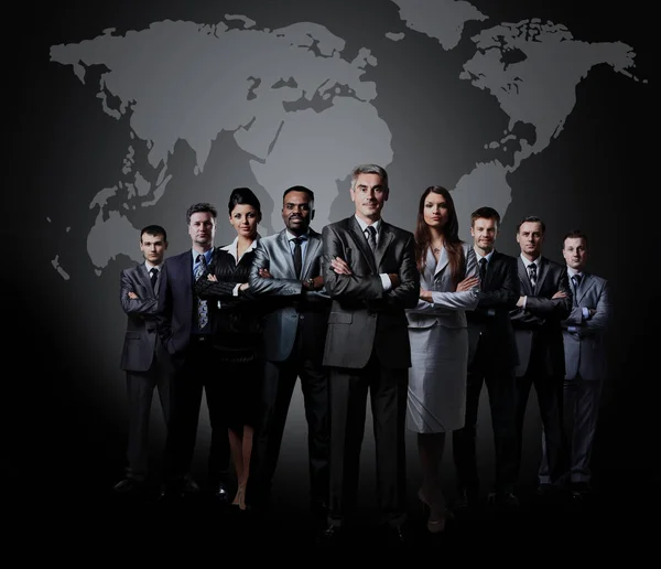 Full-length portrait of group of business people — Stock Photo, Image