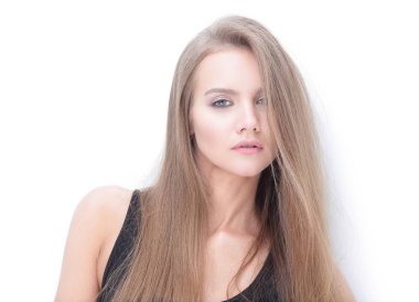 güzel modern genç kadın modeli.