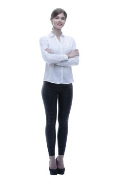 tam büyüme portre. modern genç iş kadınları.