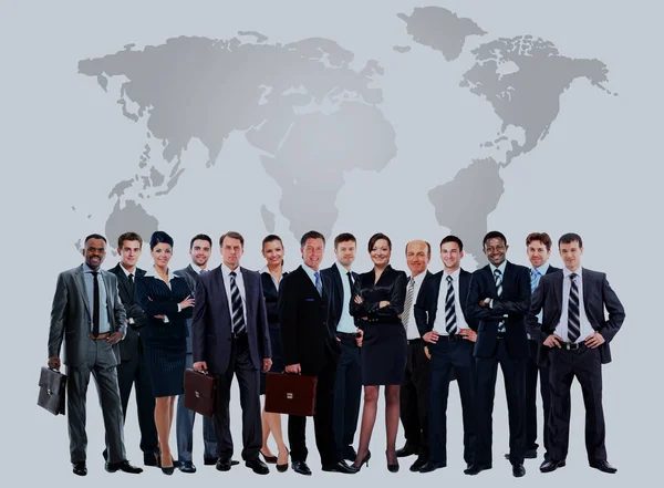 Large group of business people. Isolated over white — Stock Photo, Image