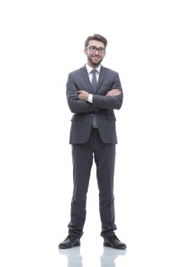 Başarılı bir iş adamı tam büyüme dikey