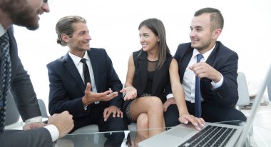 bir tartışma closeup.Business takım tutar