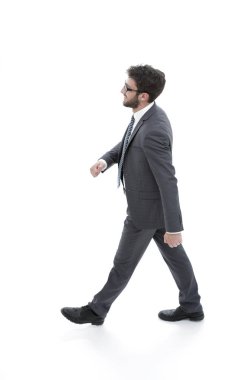 Başarılı iş adamı güvenle ileri gider