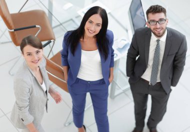 İş ortakları toplantıda belge ve fikirleri tartışıyor