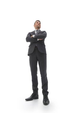 Alt görünümü. Kendine güvenen işadamı