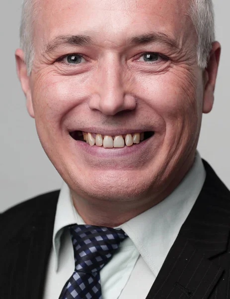 Close-up van het gezicht van groot zakenman — Stockfoto