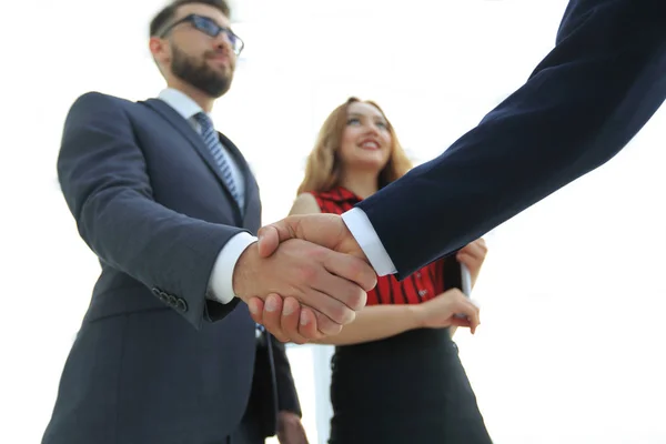 Geschäftsleute beim Händedruck - Geschäftsetikette, Gratulation — Stockfoto