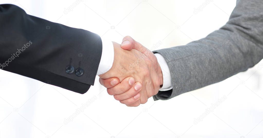 closeup.the handshake business partners