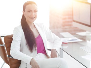 Dikey photos.modern iş kadını