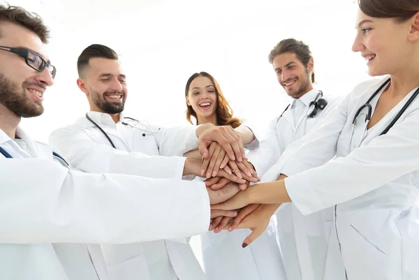 Groupe de stagiaires en médecine montre leur unité — Photo