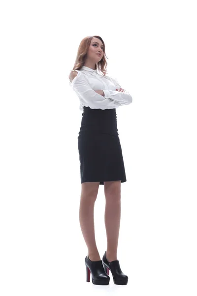 Portrait de jeune femme d'affaires au bureau. — Photo