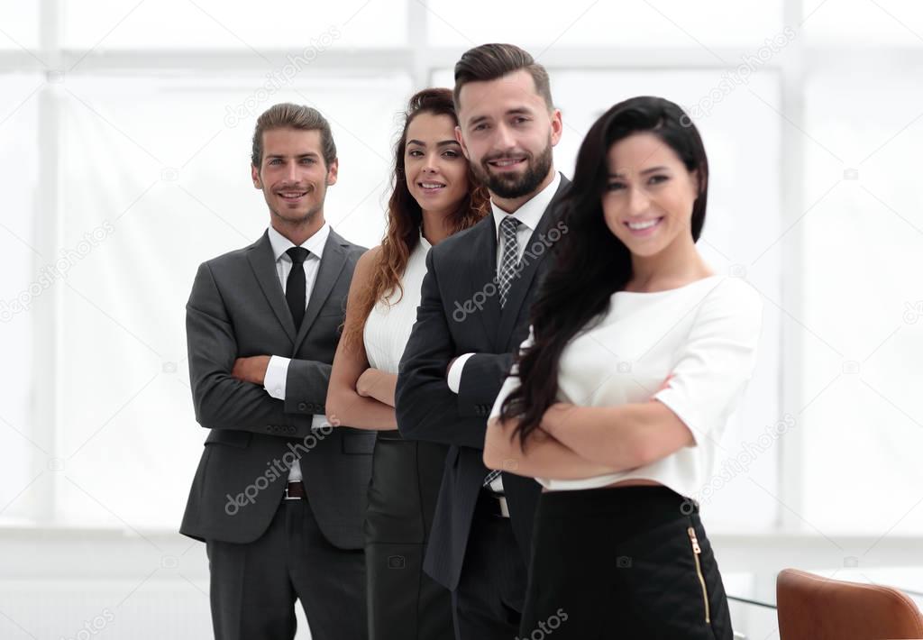 business team on office background.