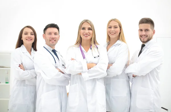 Group portrait of a professional medical team — Stock Photo, Image