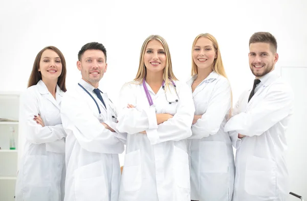 Retrato grupal de un equipo médico profesional — Foto de Stock