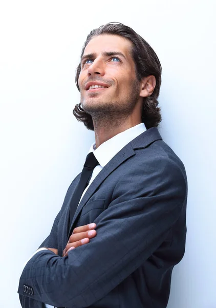 Portret van denken zakenman, — Stockfoto