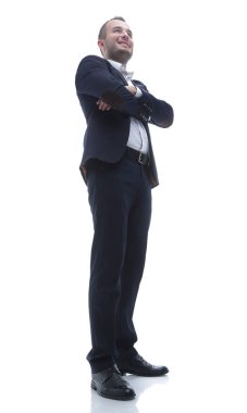 tam growth.bottom görünümünde. başarılı bir iş adamı.