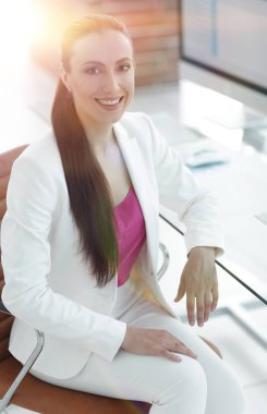 Dikey photos.modern iş kadını