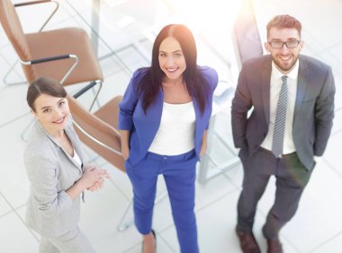 İş ortakları toplantıda belge ve fikirleri tartışıyor