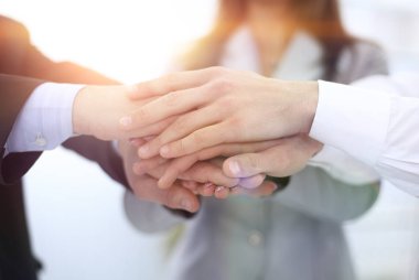 portre: eller iş takım yığılmış birlikte