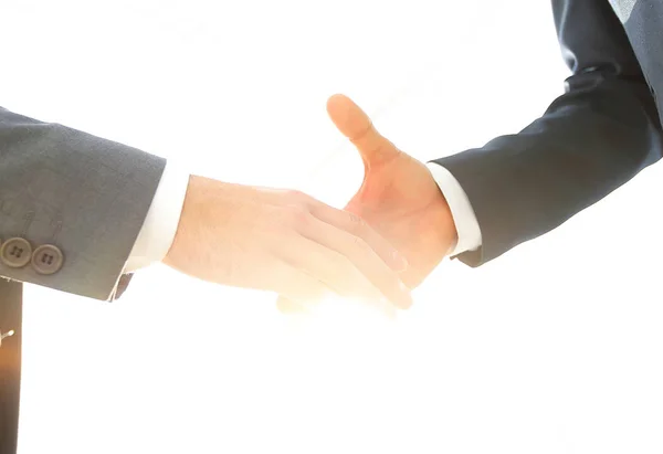 Dois homens de negócios vão fazer aperto de mão — Fotografia de Stock