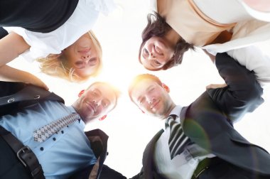 Alt görünümü. Dostu iş takım.