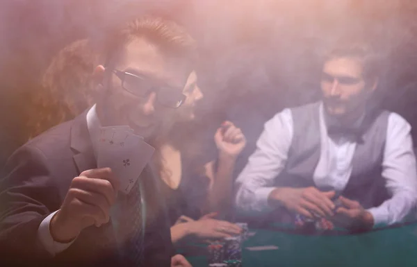 Bakgrundsbild. spelet poker. — Stockfoto