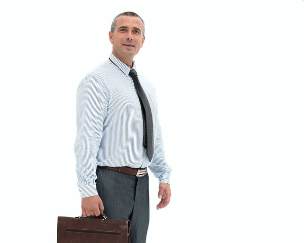 En hombre de negocios growth.modern completo con un maletín . —  Fotos de Stock