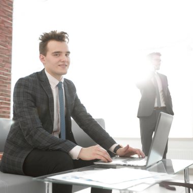 iş concept.determined genç işadamı