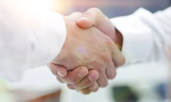 Close-up of business handshake. — Stock Photo, Image