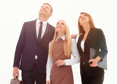 geleceğe bakmak profesyonel iş takım. iş kavramı.