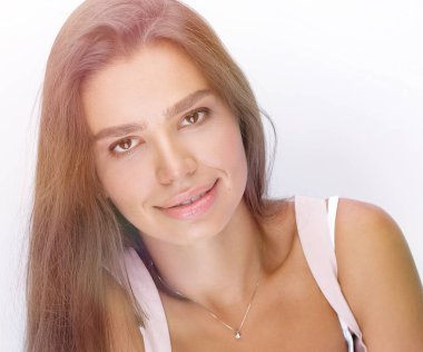 portre. güzel genç kadının yüzü