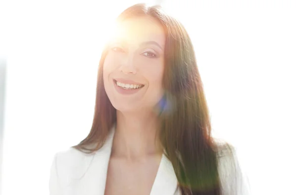 Portrait of friendly business woman — Stock Photo, Image