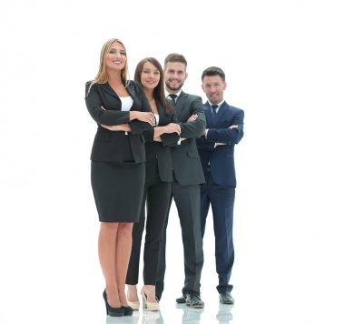 tam büyüme insanoğlu iş team.isolated içinde beyaz