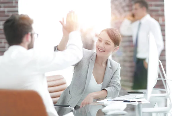 Business team een nieuw project starten — Stockfoto