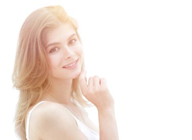 portre sevimli genç bir kadın portresi