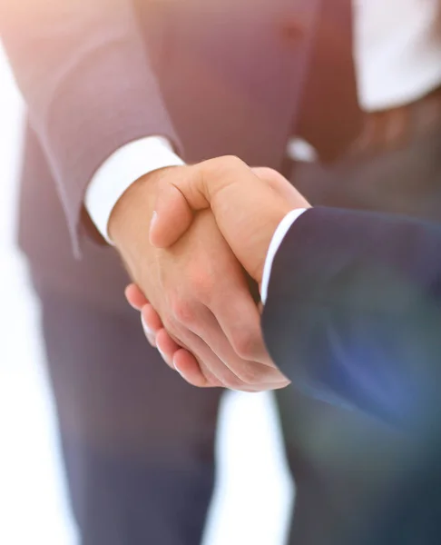 Handshake affärsidé — Stockfoto
