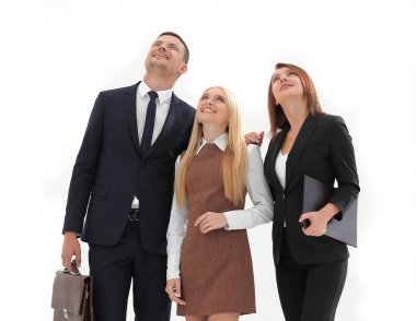 geleceğe bakmak profesyonel iş takım. iş kavramı.