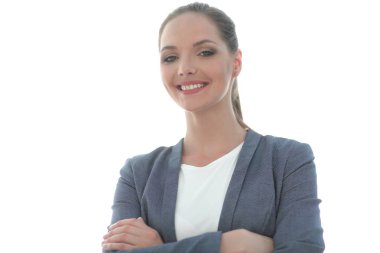 başarılı genç iş kadını portresi