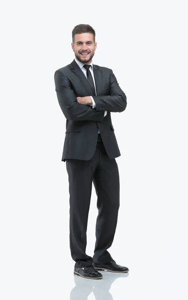 Portrait in full growth. confident businessman — Stock Photo, Image