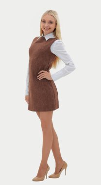 portre bir genç kadın Yardımcısı.