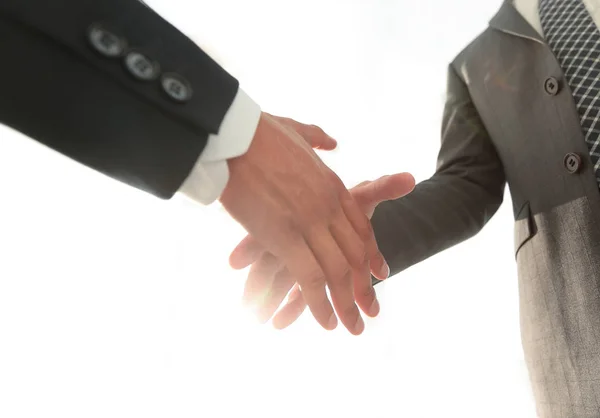 Dva obchodníci si podají ruku. — Stock fotografie